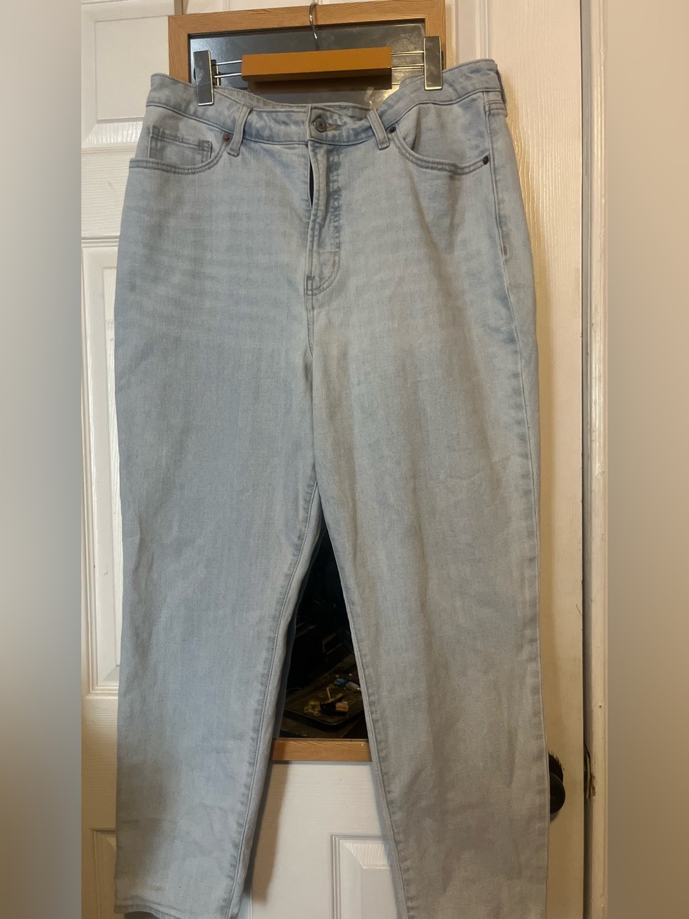 Size 16 Old Navy Light Wash Jeans, Higher High-Rise O.G Straight Jeans Size 16